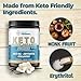 Keto Coffee Creamer with MCT Oil, French Vanilla Creamer Powder with Erythritol & Monkfruit Sweeteners-Collagen Creamer for Coffee-Sugar Free Vanilla Creamer-Keto Creamer for Coffee with MCT Oil