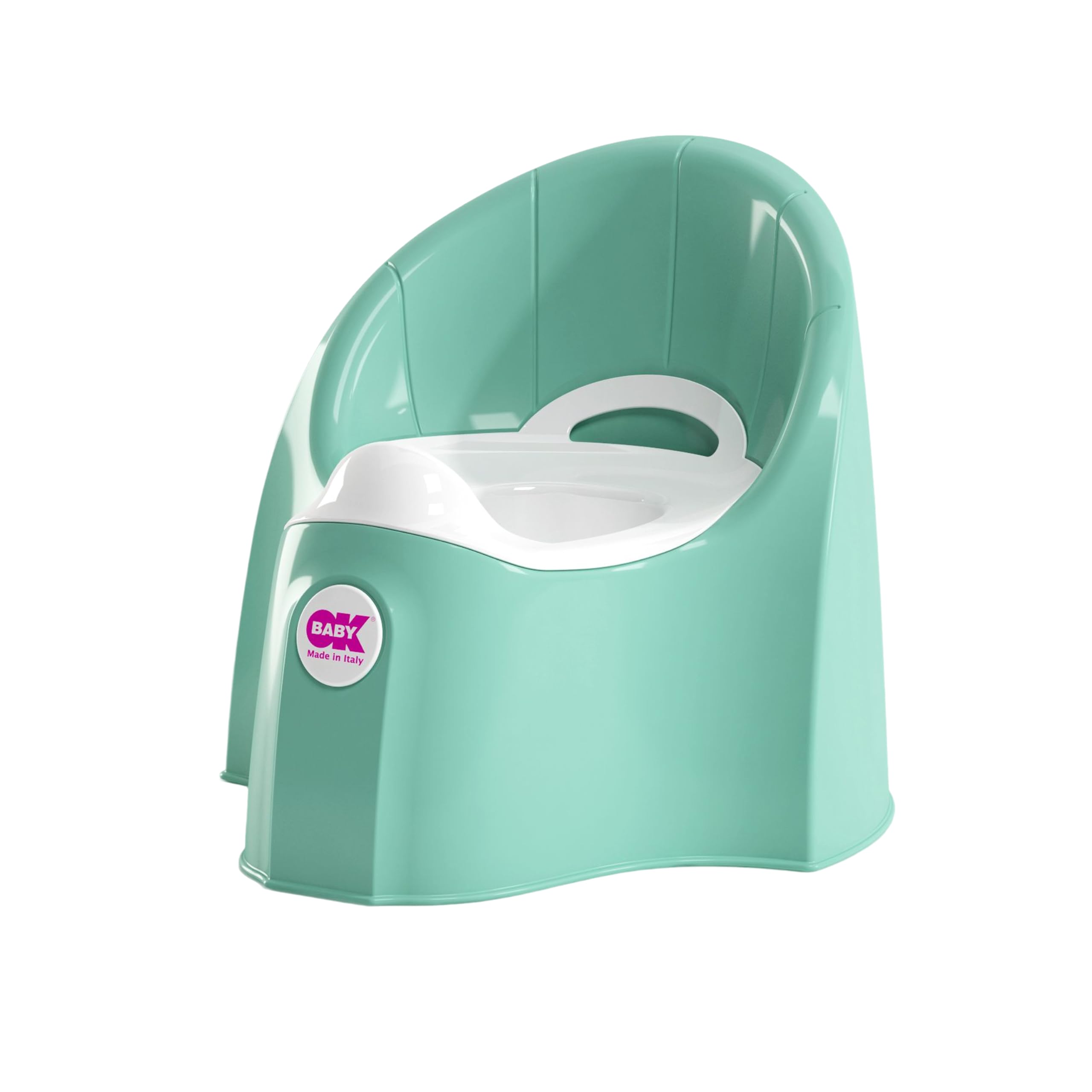OKBABY Pasha – Toddler Potty with Anatomically Shaped Seat and High Backrest – Turquoise