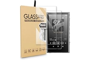 AudioPartner 9H Scratch-Proof Premium Front LCD Screen Protector Guard Tempered Glass Protective Film for Sony Walkman NW-A300 Series NW-A306 NW-A307 (2pcs)