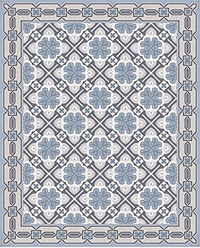 Vinyl Mat Rug – Beautiful Vivid Colors – Durable Highest Quality Material (23.6 x 31.5 in (1.9 x 2.6 ft), Princess A)