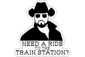 VOOL Need A Ride to The Train Station Vinyl Sticker Auto Car Truck Wall Laptop | Sticker | 5.5" Wide