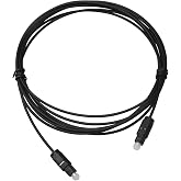 Replacement 6FT Digital Fiber Optical Audio Toslink Cable for Sony HTS100F HT-S100F, HTS200F HT-S200F Bluetooth Home Theater 