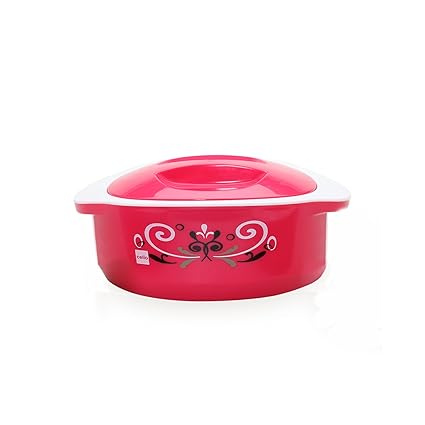 Cello Hot Treat Plastic Casserole, 850ml, Pink