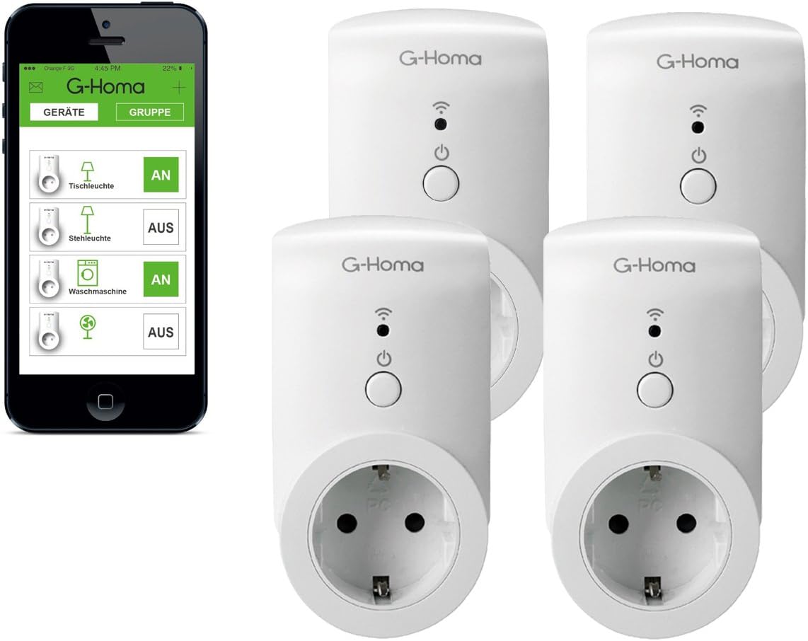 G Homa Steckdose Verbindet Sich Nicht WLAN STECKDOSE G-HOMA Indoor 4 Stück von 4smile: Amazon.de: Elektronik