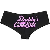 Knaughty Knickers Daddys Little Cumslut Submissive Oral Slut Black Boyshort DDLG