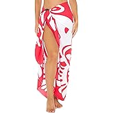 SHU-SHI Sarong Coverups for Women Beach Skirt Butterfly Wrap Swimsuit Long Pareo Cover Up