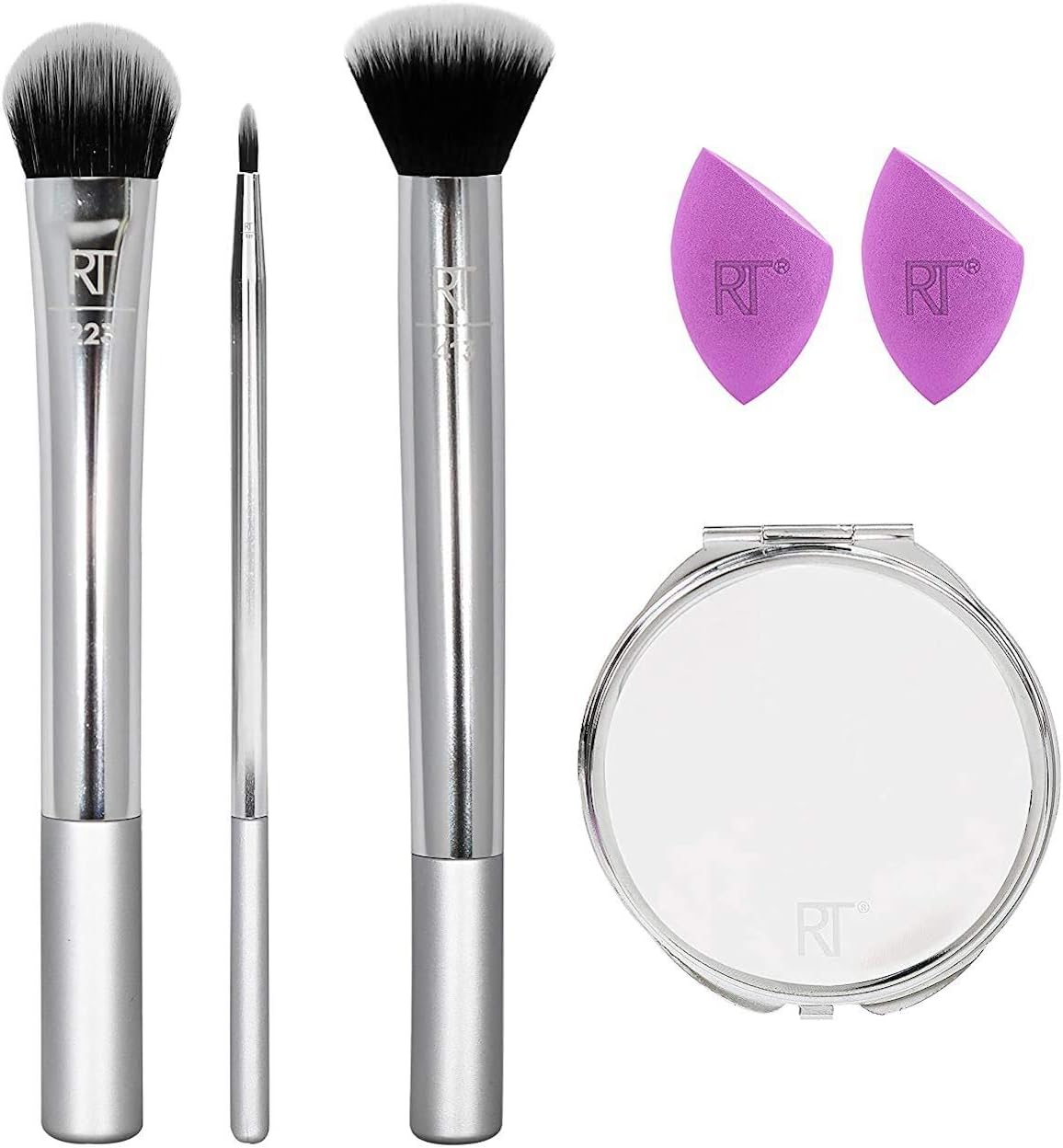 Real Techniques Poppin' Perfection Makeup Brush Set with Makeup Blender