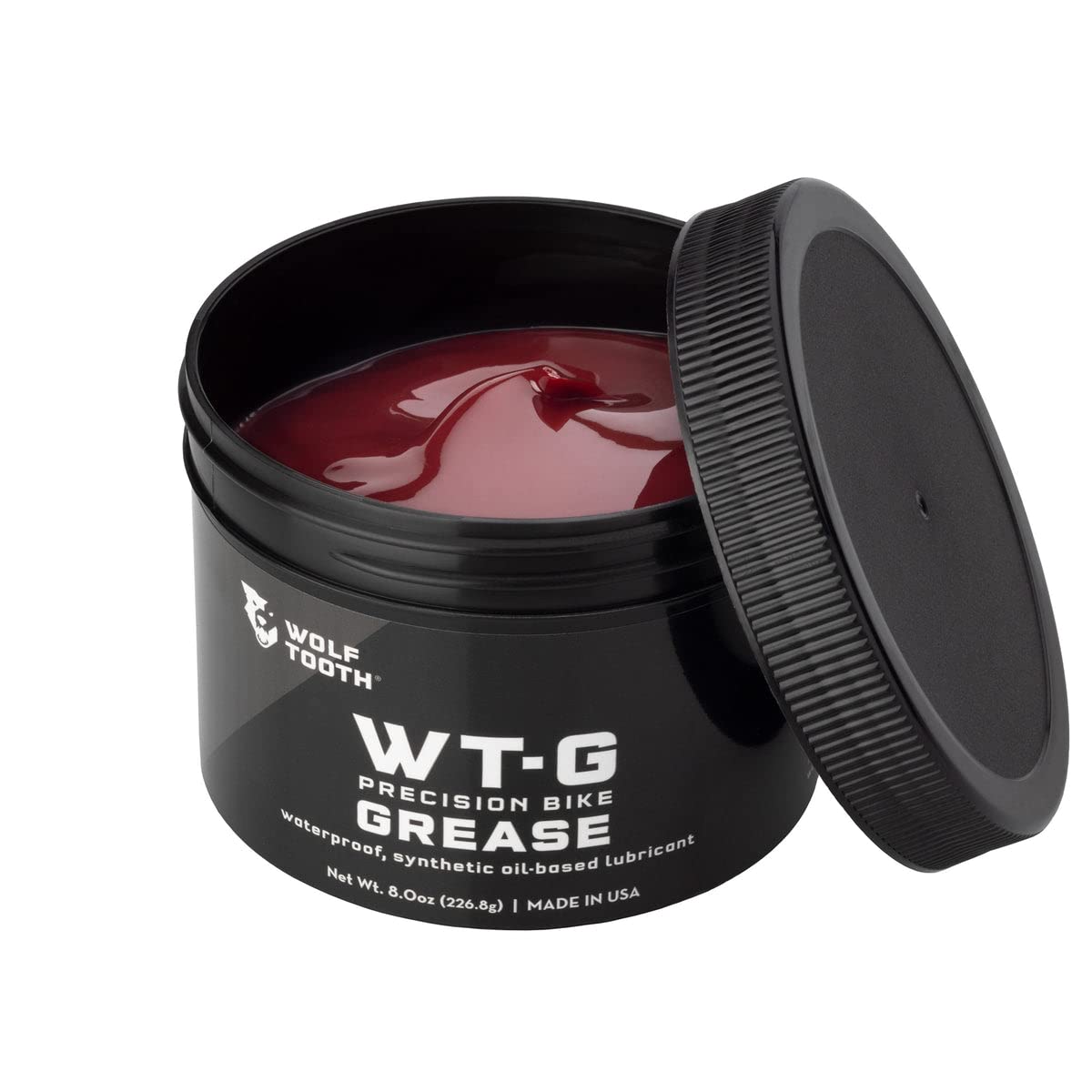 Wolf Tooth WT-G Precision Bike Grease 226 gram (8.0 oz) Tub | Synthetic Anti Seize | Waterproof for Hubs, Bearing, & Bottom Brackets | High-Performance for All-Weather Use