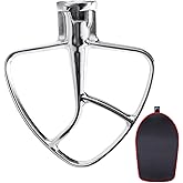 Stainless Steel Flat Beater for KitchenAid 4.5-5 Quart Tilt-Head Stand Mixers, Paddle Attachment for KitchenAid Mixer Accesso