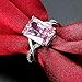 Swarovski Crystal Rings Sterling Silver For Women Pink White Gold Plated Size 8 Jewelry