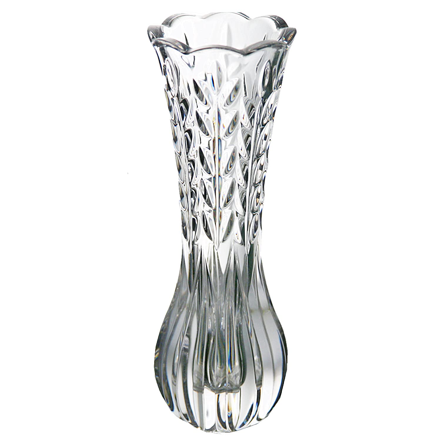 Kwlyon Unbreakable Flower Vase Small 7 inch Elegant Leaf Shape Tiny Mini Decorative Trumpet Single one Rose Vase for Home Decor,Office Decor