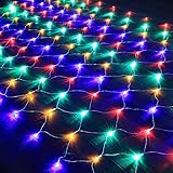 HeKation Christmas Net Lights Outdoor, 200 LED Bush