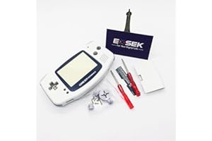EXSEK Limited White Edition GBA Housing Shell Replacement Pack Compatible with Gameboy Advance (White)