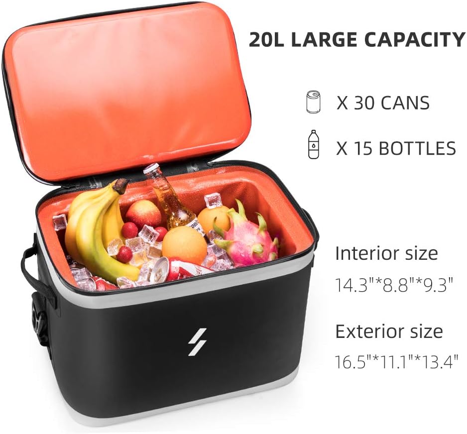 ROCK BROS Soft Cooler Bag Insulated Waterproof 30 CAN Large Cooler Bag Leak Proof Beach Bag with Cooler for Camping Picnic Fishing Boating Golf : Sports & Outdoors