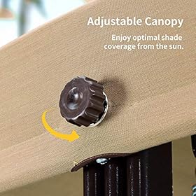 PURPLE LEAF 2-Seat Deluxe Outdoor Patio Porch Swing with Weather Resistant Steel Frame, Adjustable Tilt Canopy, Cushions… 615tci pAbL