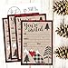 Hadley Designs 25 Plaid Woodland Holiday Invitations, Rustic Kraft Christmas, New Years, Dinner Party Invite, Mountain Adult Kid Birthday Festive Event Themed Card