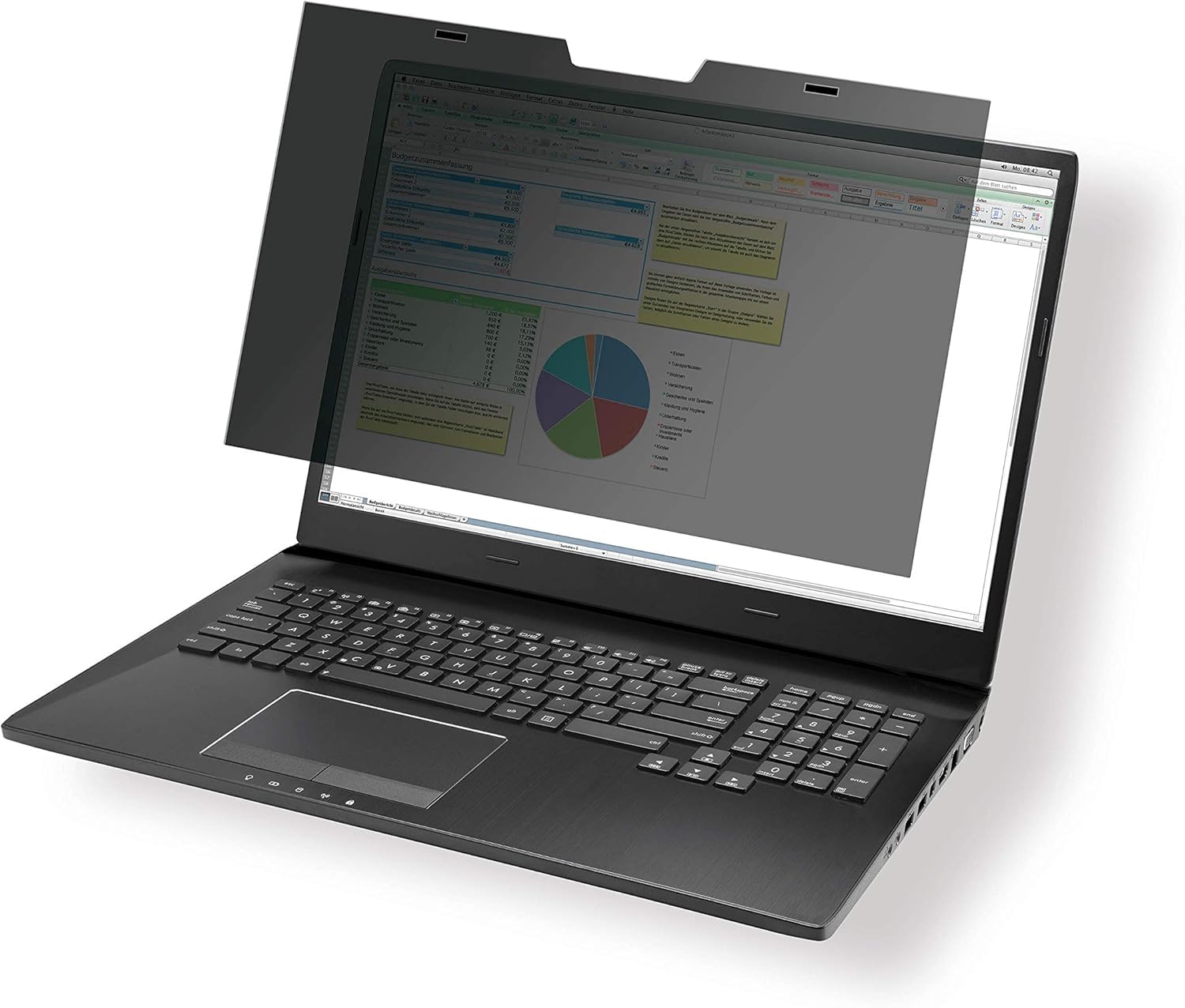 Durable Privacy Filter with Magnetic Attachment for 14 Inch Screens - Includes Travel Bag and Cleaning Cloth - Integrated Blue Light Filter