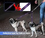 Kelivi Double Dog Lead Coupler No Tangle 360° Swivel Purple view 7