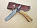 RZ-28, Custom Handmade Damascus Steel Straight Razor - Exotic Olive Wood and Doller Sheath Handle