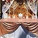 SoarDream 60x102 inch Rose Gold Sequin Tablecloth Rectangular Table Cloth for Wedding