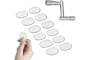 MAKANU Drum Gel, 6 Pcs Clear Drum Dampeners for Snare Drum,Silicone Silencers,Mute,Muffler Dampening Gel Pads,Drum Damper for Snare,Tom Drum Cymbals，Drum Damper With 1 Drum Key Free- Clear