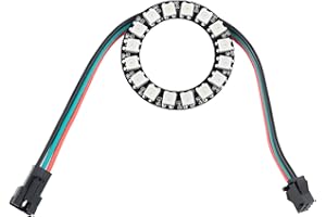 16 RGB LED Ring 16 X WS2812 5050 Full Color with Integrated Drivers 16 Bits for Arduino Raspberry Pi ESP8266 Nodemcu DC5V