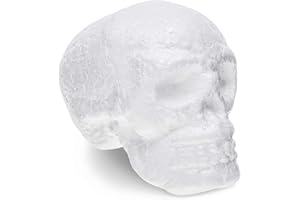 Juvale 6 Pack Foam Skulls for DIY Crafts, 4 Inch Paintable Polystyrene Foam Skulls, White Skulls to Paint for Day of The Dead, Halloween Decorations, Parties, and Events, Foam Skull Heads for Crafting