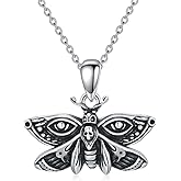 Flpruy Sterling Silver Penguins/Dolphin/Butterfly/Hummingbird/Mountain/Dragonfly/BFF/Sloth/Skull/Pumpkin/Baptism Gifts Necklace Christmas Birthday Anniversary Jewelry Gift for Women