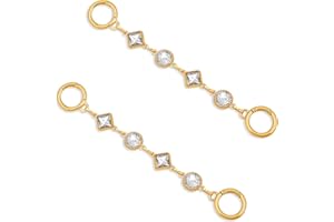 TMTAINS 2Pcs Bag Extender Chain Rhinestone Purse Strap Extenders for Handbags Purse Extender Chain Gold Chain Purse Strap Replacement Retro Purse Accessories Bag Charm for Handbag Purse Making Supplies
