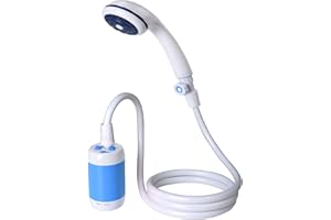 Portable Shower Electric Shower Camping Shower with Shower Head Shut OFF Valve