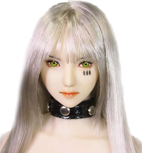 HiPlay Testa Scolpita Femminile In Scala 1:6 - Star Euro-Americana Per Action Figure Da 12 Pollici GC047A