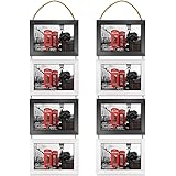 EdenseeLake 4x6 Collage Picture Frame Set, 8 Opening Horizontally Hanging Rope Photo Frames for Wall Decor