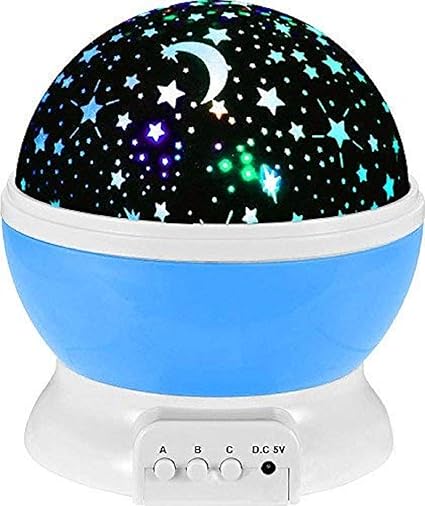 GOSFRID with GF Logo Plastic Mini Star Projector Lamp, Multi