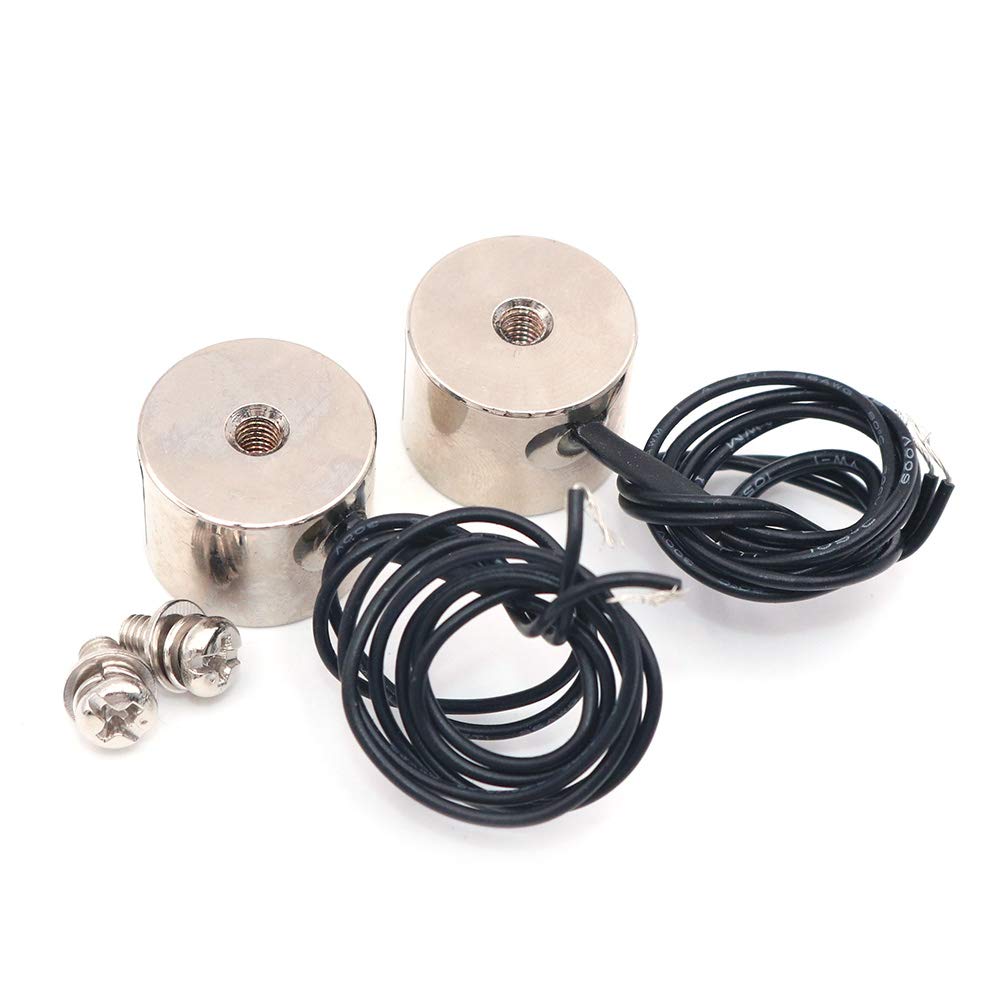 Namvo2pcs KK-P20/15 3KG Suction Electromagnet Solenoid DC 24V Lifting Holding Electromagnet Electro Electric Magnets