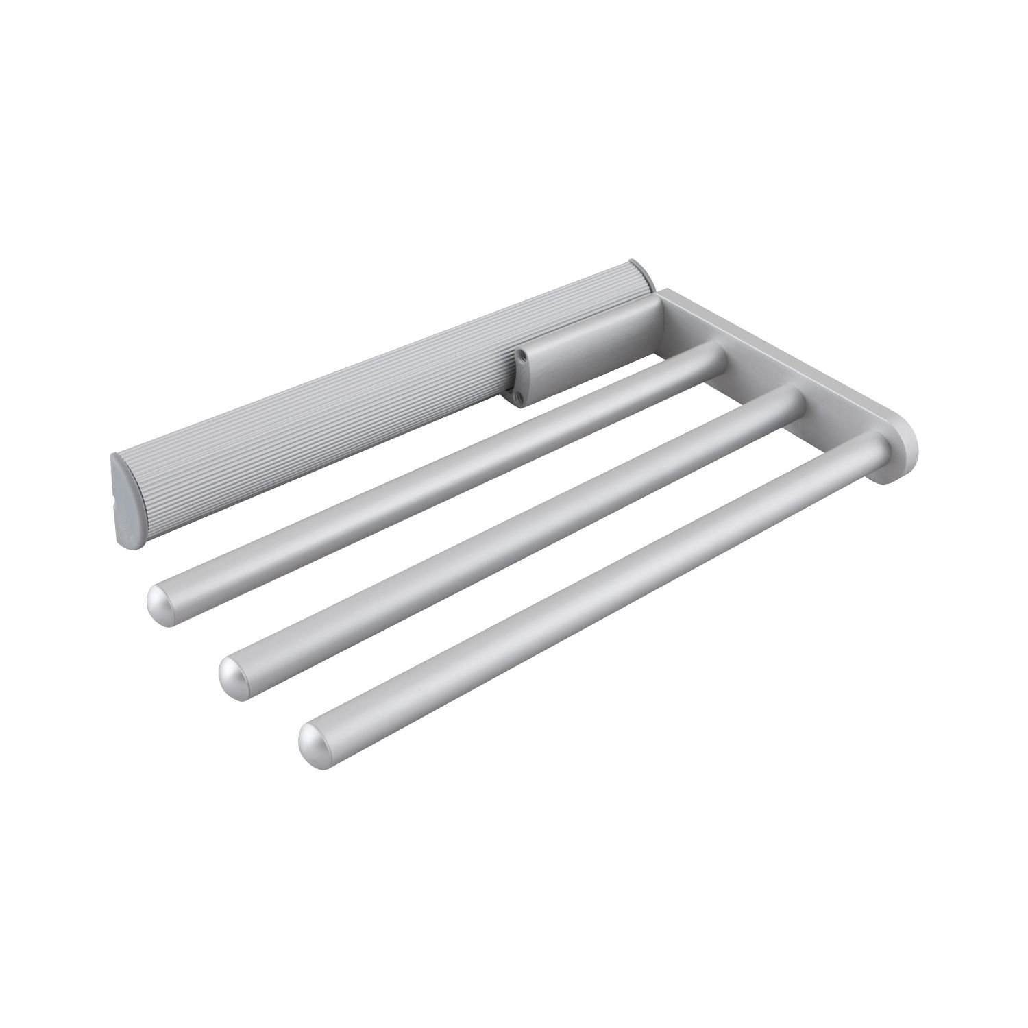 OBF Grimme Eris 03 0413 47 Tea Towel Holder Extendible 3-Arm for Kitchen ET 300 mm Aluminium Length 290 mm
