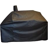 acoveritt Grill-Smoker-Cover Sized for Char Griller Grill Smoker 2823;2123 600D Heavy Duty Canvas Water Proof All Weather Off-Set Charcoal Smoker Cover G21616