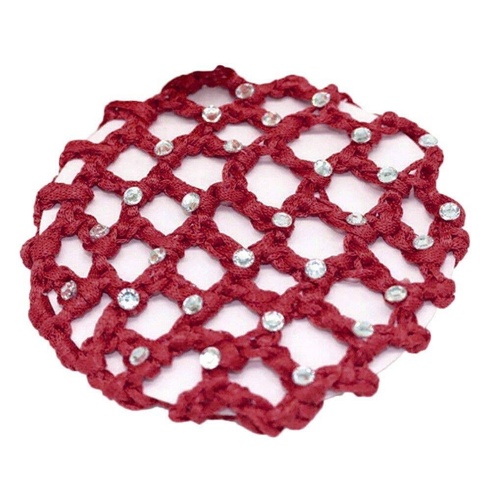 Amazon Com Mopolis Women Hair Bun Cover Snood Rhinestone Ballet