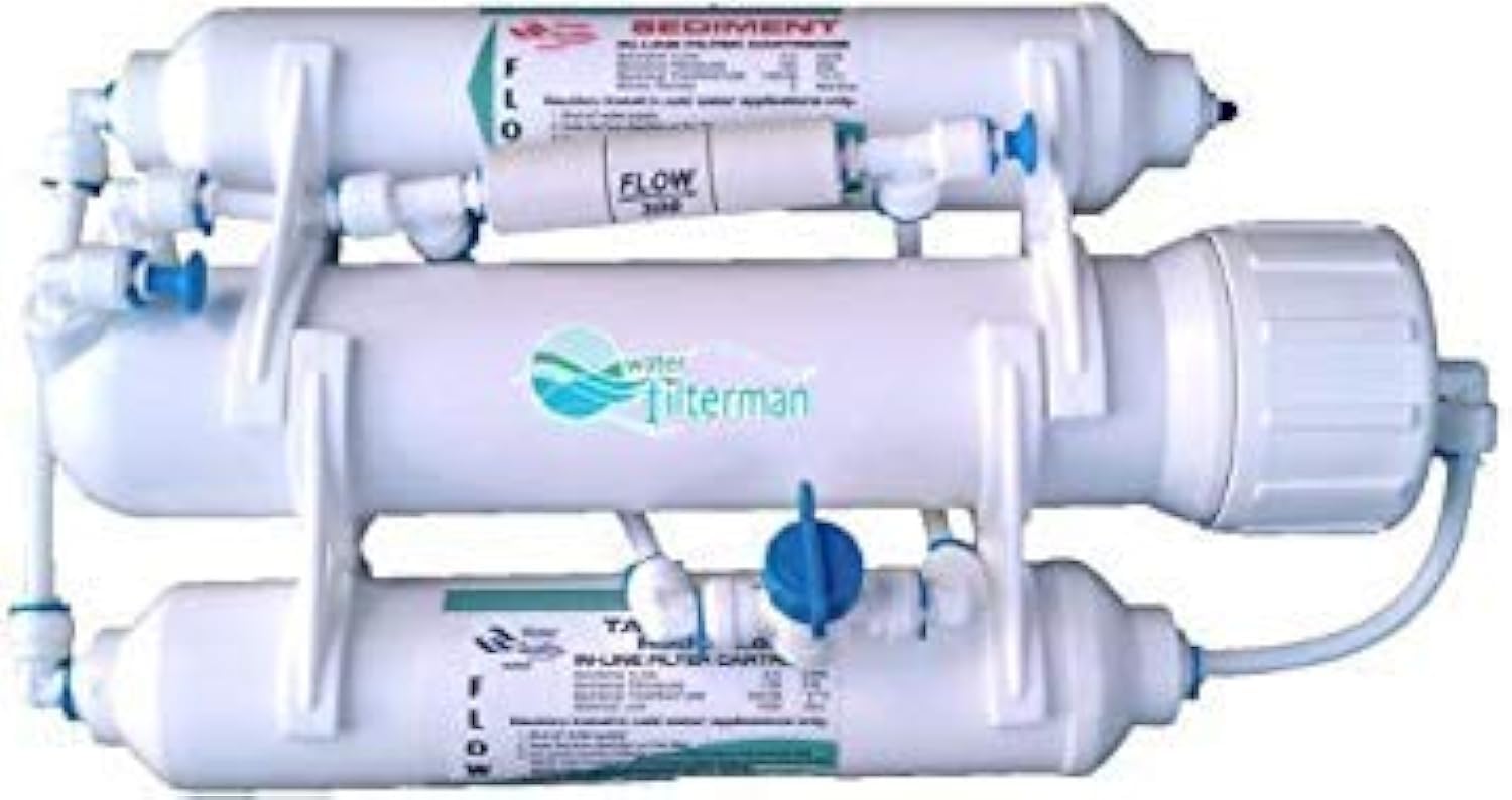 Compact 3 Stage Reverse Osmosis Water Filter for Aquarium, Marine, Discus, Tropical Fish