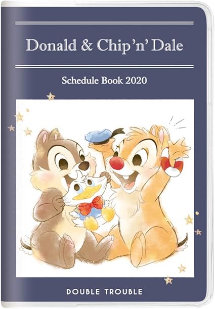 Amazon カミオジャパン ディズニー ドナルド チップ デール 手帳 年 B6 マンスリー ぬいぐるみ 19年 10月始まり 文房具 オフィス用品 文房具 オフィス用品
