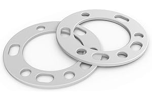 WHEEL CONNECT Light Truck Wheel Spacer,6mm thickness(1/4inch),Fit bolt pattern 5X139.7, 6X139.7, Cast Aluminum, Pack of 2.