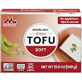 Mori-Nu Silken Tofu Soft | Velvety Smooth and Creamy | Low Fat, Gluten-Free, Dairy-Free, Vegan, Made with Non-GMO soybeans, KSA Kosher Parve | Shelf-Stable | Clean protein | 12oz x 6 Packs
