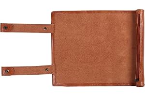 Dice Holder Scroll Dice Tray and Rolling Mat with Zipper Folding Storage Dice Tray Pu Leather Scroll Dice Bag for Board Games