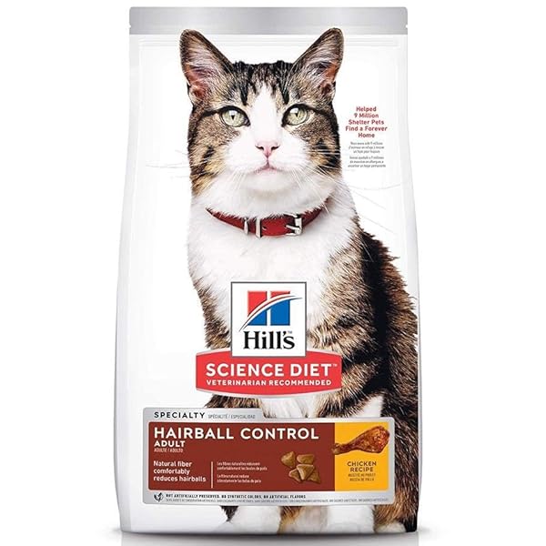 HILL’S SCIENCE DIET ADULT 1-6 HAIRBALL CONTROL DRY CAT FOOD, CHICKEN, 3.5 LB. BAG