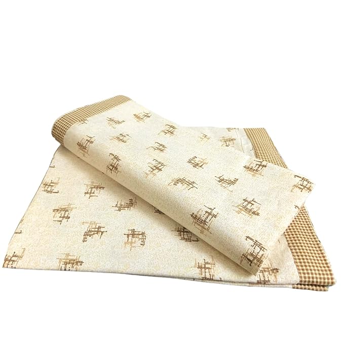 HomeScape 100 Fine Cotton Summer Single Bed Top Sheet/Odhne wali