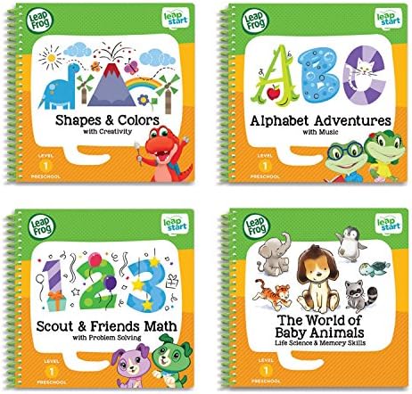 Leapfrog Leapstart Preschool 4 In 1 Activity Book Bundle With Abc Shapes Colors Math Animals Amazon Com Au Stationery Office Products