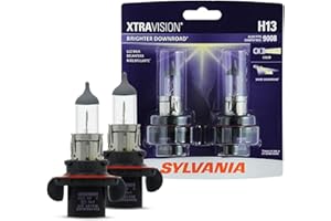 SYLVANIA - H13 XtraVision - High Performance Halogen Headlight Bulb, High Beam, Low Beam and Fog Replacement Bulb (Contains 2 Bulbs)