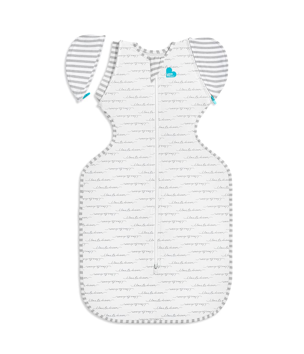 Photo 1 of Love to Dream Swaddle Up Transition Swaddle, Patented Zip-Off Wings, Gently Help Baby Transition from Being Swaddled to Arms Free When Showing Signs of Rolling, 1.0 TOG, 13-19 lbs, White