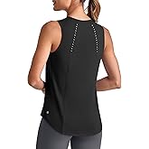G4Free Lightweight Workout Tank Tops for Women High Neck Athletic Long Tanks Sleeveless Summer Running Gym Shirts