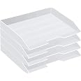 Acrimet 4-Tier Stackable Letter Tray | Side-Load Desktop File Organizer (Solid Purple) - View #6