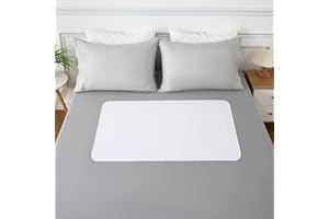 LULUWAY Waterproof Crib Mattress Protector Pad Incontinence Bed Pads Flannel Crib Protector Pad Reusable 100％ Water Resistant Cotton Mattress Protector Pad for Bed, Kids, Elderly, Pet, Set of 2, 27x39''